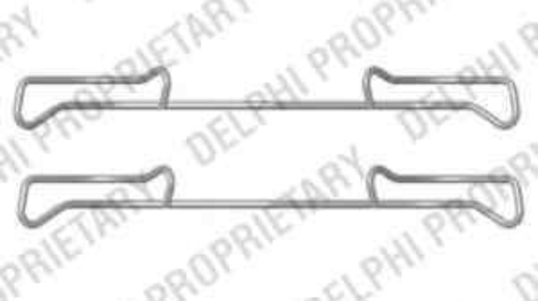 Set accesorii, placute frana AUDI A4 Avant (8K5, B8) DELPHI LX0436