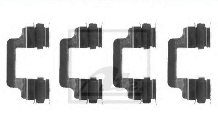 Set accesorii, placute frana AUDI A8 (4E) (2002 - 2010) ATE 13.0460-0023.2 piesa NOUA