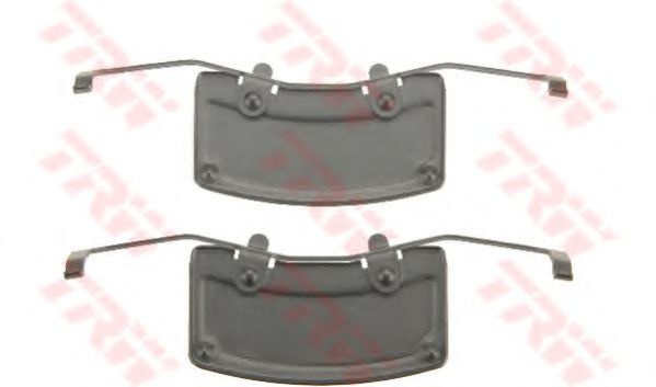 Set accesorii, placute frana AUDI A8 (4E) (2002 - 2010) TRW PFK557 piesa NOUA