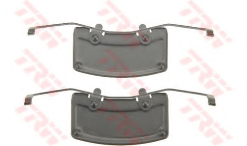 Set accesorii, placute frana AUDI A8 (4E) (2002 - 2010) TRW PFK557 piesa NOUA