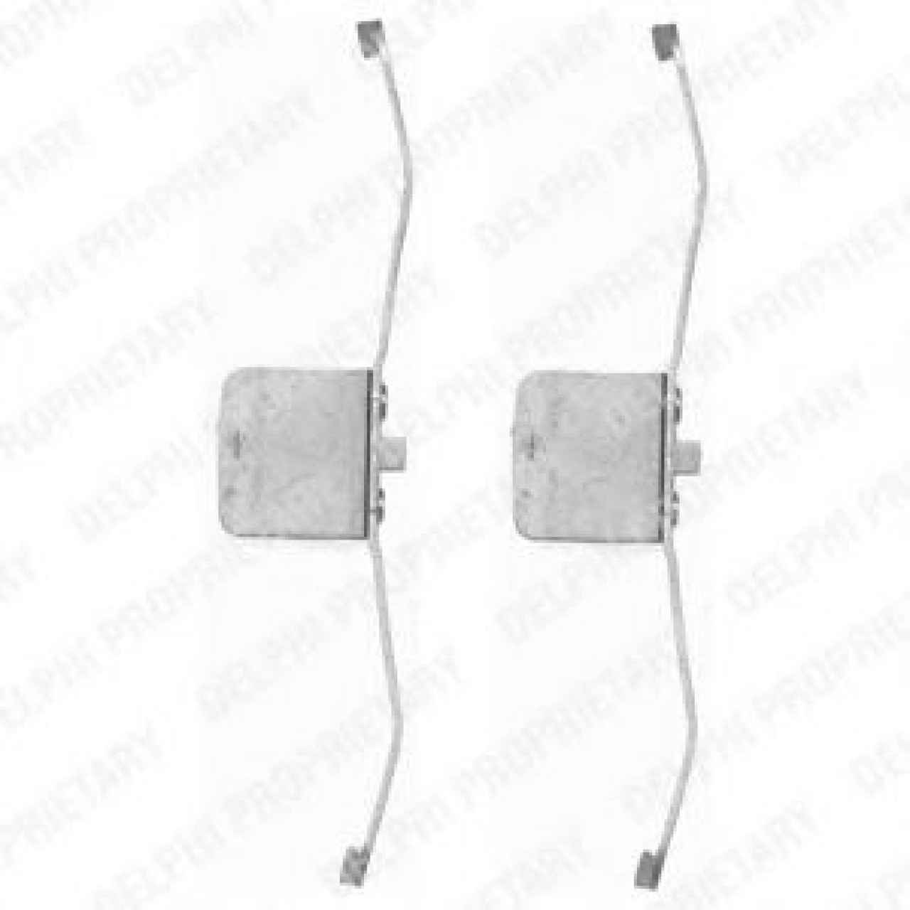 Set accesorii, placute frana AUDI A8 (4E) (2002 - 2010) DELPHI LX0395 piesa NOUA