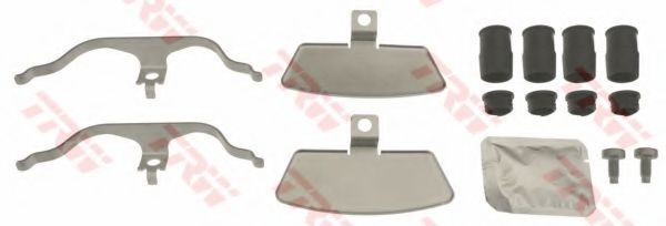 Set accesorii, placute frana AUDI A8 (4H) (2009 - 2016) TRW PFK704 piesa NOUA