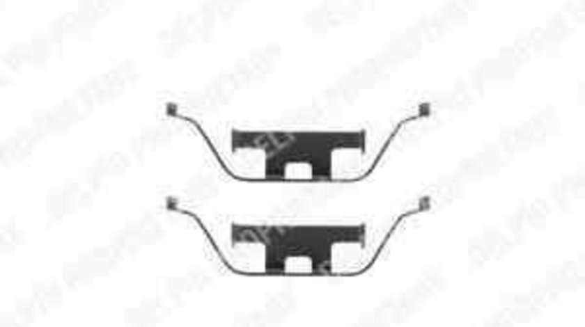 Set accesorii, placute frana BMW 6 (E63) DELPHI LX0295