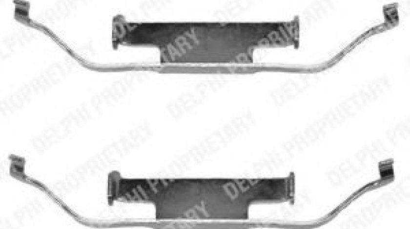 Set accesorii, placute frana BMW Seria 1 Cupe (E82) (2007 - 2013) DELPHI LX0136 piesa NOUA