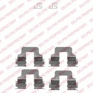 Set accesorii, placute frana BMW Seria 1 (E81) (2006 - 2012) DELPHI LX0342 piesa NOUA