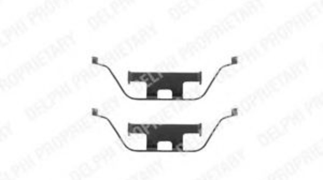 Set accesorii, placute frana BMW Seria 3 Touring (E46) (1999 - 2005) DELPHI LX0295 piesa NOUA