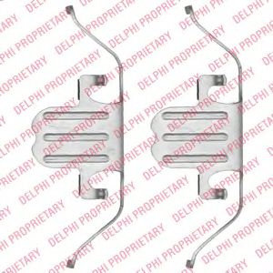 Set accesorii, placute frana BMW Seria 5 (F10, F18) (2009 - 2016) DELPHI LX0494 piesa NOUA