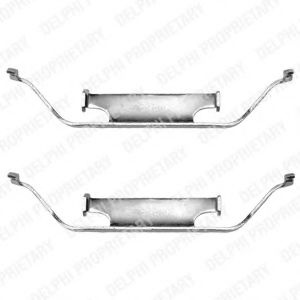 Set accesorii, placute frana BMW X3 (E83) (2004 - 2011) DELPHI LX0135 piesa NOUA