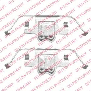 Set accesorii, placute frana BMW X5 (E70) (2007 - 2013) DELPHI LX0406 piesa NOUA