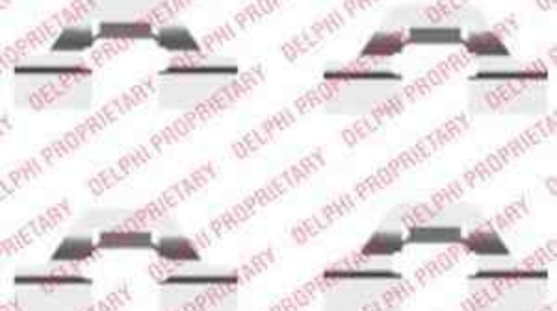 Set accesorii, placute frana CITROËN BERLINGO caroserie (B9) DELPHI LX0430