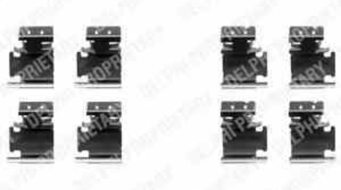 Set accesorii placute frana CITROËN C4 cupe LA DELPHI LX0354