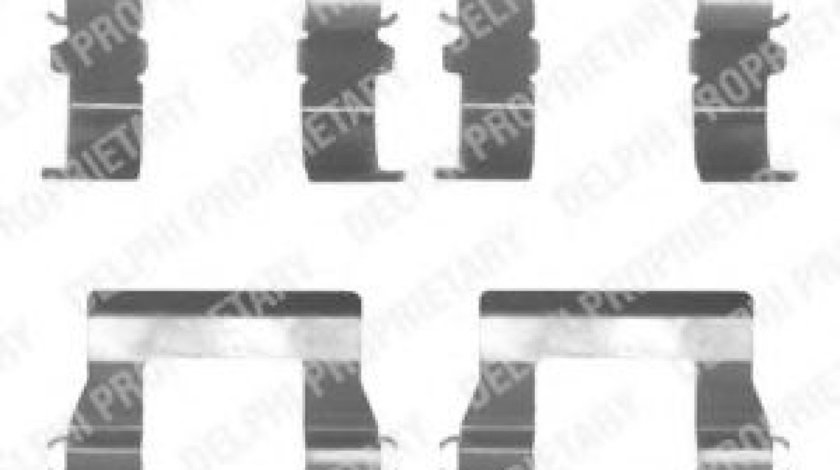 Set accesorii, placute frana CITROEN C-CROSSER (EP) (2007 - 2016) DELPHI LX0171 piesa NOUA