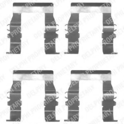 Set accesorii, placute frana CITROEN C-CROSSER ENTERPRISE (2009 - 2016) DELPHI LX0171 piesa NOUA