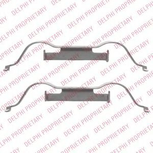Set accesorii, placute frana CITROEN C4 Picasso II (2013 - 2016) DELPHI LX0508 piesa NOUA