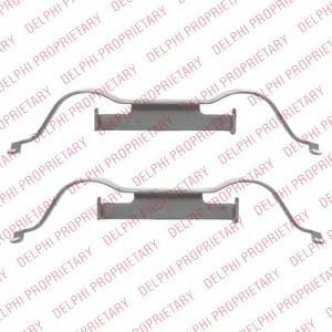 Set accesorii, placute frana CITROEN C4 Picasso II (2013 - 2016) DELPHI LX0508 piesa NOUA