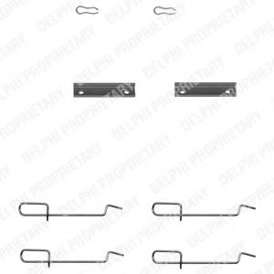 Set accesorii, placute frana CITROEN SAXO (S0, S1) (1996 - 2004) DELPHI LX0142 piesa NOUA