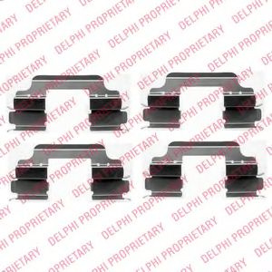 Set accesorii, placute frana DACIA DOKKER (2012 - 2016) DELPHI LX0405 piesa NOUA