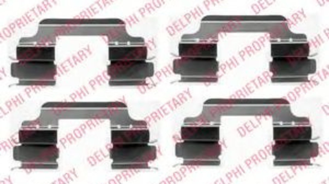 Set accesorii, placute frana DACIA DUSTER (2010 - 2016) DELPHI LX0405 piesa NOUA