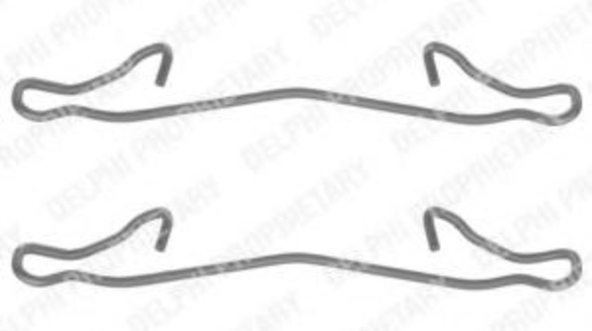 Set accesorii, placute frana DACIA LOGAN II (2012 - 2016) DELPHI LX0088 piesa NOUA