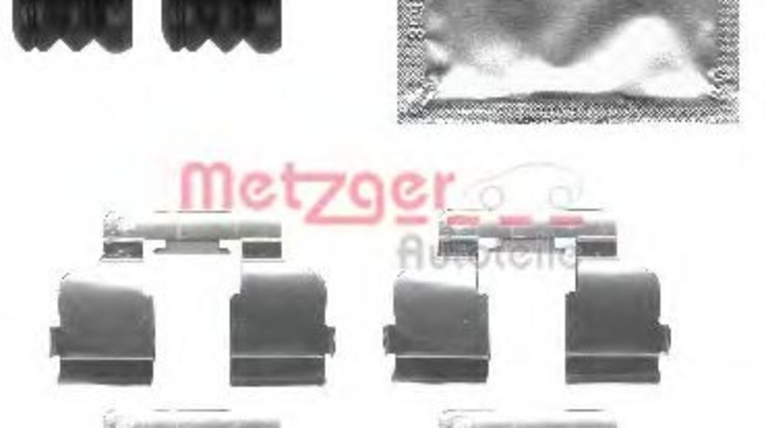 Set accesorii, placute frana DACIA LOGAN MCV (KS) (2007 - 2016) METZGER 109-1835 piesa NOUA