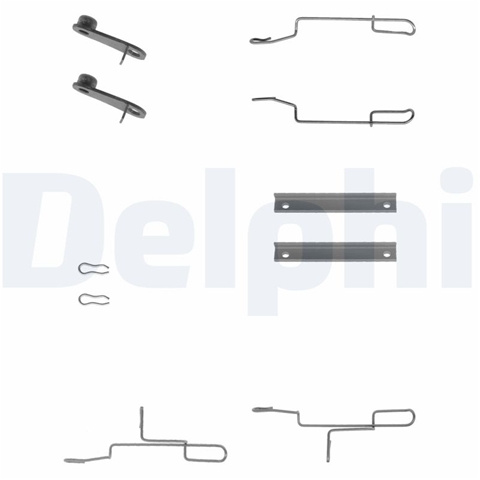 Set Accesorii, Placute Frana Delphi Citroën LX0168
