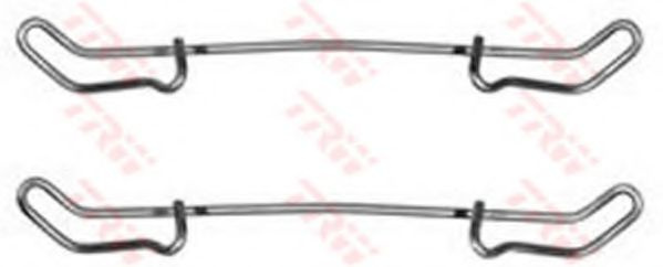 Set accesorii, placute frana FIAT ALBEA (178) (1996 - 2009) TRW PFK214 piesa NOUA