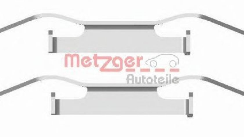 Set accesorii, placute frana FIAT DOBLO Microbus (263, 152) (2009 - 2016) METZGER 109-1680 piesa NOUA