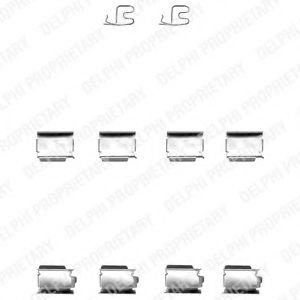 Set accesorii, placute frana FIAT FREEMONT (JC, JF) (2011 - 2016) DELPHI LX0343 piesa NOUA