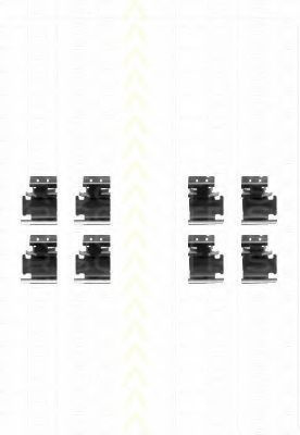 Set accesorii, placute frana FIAT STILO Multi Wagon (192) (2003 - 2008) TRISCAN 8105 101627 piesa NOUA