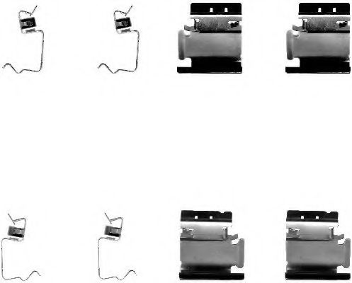 Set accesorii, placute frana FIAT STILO Multi Wagon (192) (2003 - 2008) TEXTAR 82054200 piesa NOUA