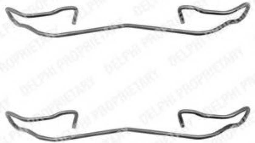 Set accesorii, placute frana FORD FOCUS Combi (DNW) (1999 - 2007) DELPHI LX0167 piesa NOUA