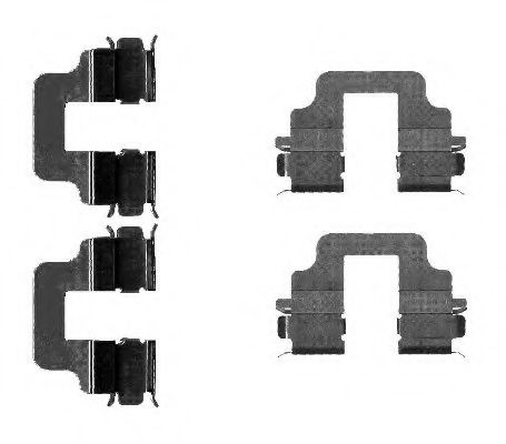 Set accesorii, placute frana FORD GALAXY (WA6) (2006 - 2015) TEXTAR 82073200 piesa NOUA