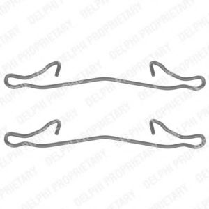Set accesorii, placute frana FORD KA (RB) (1996 - 2008) DELPHI LX0088 piesa NOUA
