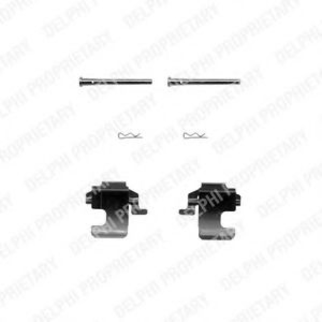 Set accesorii, placute frana FORD KA (RU8) (2008 - 2016) DELPHI LX0270 piesa NOUA