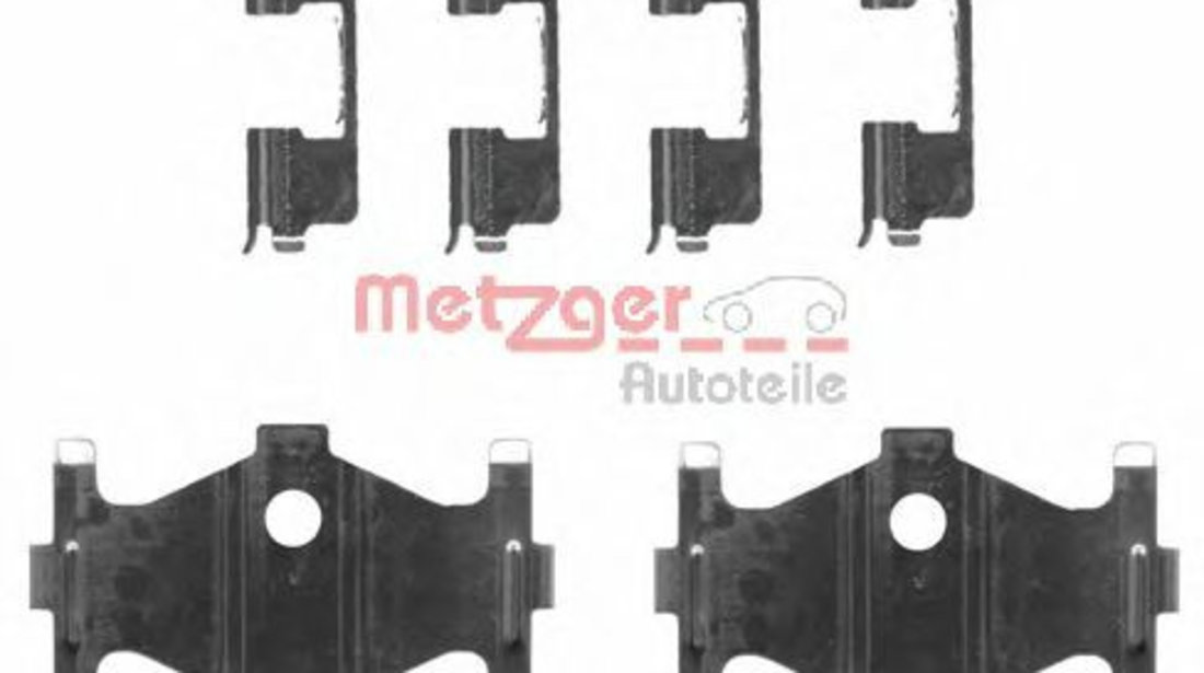 Set accesorii, placute frana HYUNDAI COUPE (GK) (2001 - 2009) METZGER 109-1710 piesa NOUA