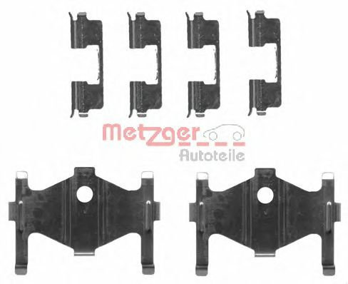 Set accesorii, placute frana HYUNDAI ELANTRA (XD) (2000 - 2006) METZGER 109-1710 piesa NOUA