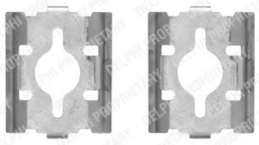 Set accesorii, placute frana IVECO DAILY IV bus (2006 - 2011) DELPHI LX0328 piesa NOUA