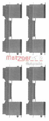 Set accesorii, placute frana IVECO DAILY IV autobasculanta (2006 - 2011) METZGER 109-1729 piesa NOUA