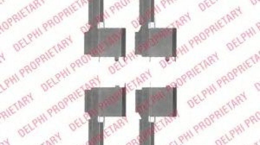 Set accesorii, placute frana IVECO DAILY IV caroserie inchisa/combi (2006 - 2012) DELPHI LX0478 piesa NOUA