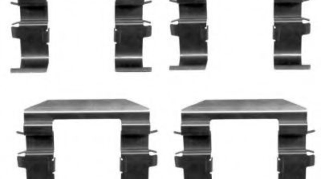 Set accesorii, placute frana KIA SORENTO I (JC) (2002 - 2009) TEXTAR 82510900 piesa NOUA