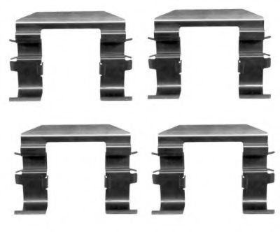 Set accesorii, placute frana KIA SORENTO I (JC) (2002 - 2009) TEXTAR 82510900 piesa NOUA