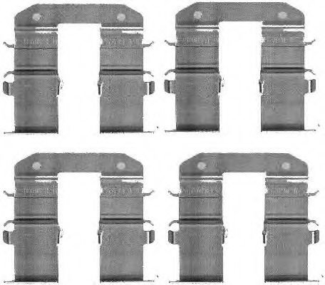 Set accesorii, placute frana KIA SPORTAGE (JE, KM) (2004 - 2016) TEXTAR 82074000 piesa NOUA