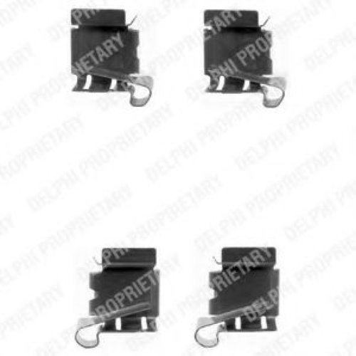 Set accesorii, placute frana LEXUS GS (UZS161, JZS160, UZS160) (1997 - 2005) DELPHI LX0390 piesa NOU...