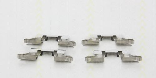 Set accesorii, placute frana MAZDA 2 (DE) (2007 - 2015) TRISCAN 8105 101658 piesa NOUA