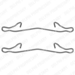 Set accesorii, placute frana MAZDA 2 (DY) (2003 - 2016) DELPHI LX0088 piesa NOUA