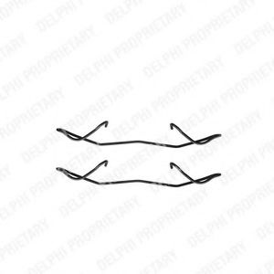 Set accesorii, placute frana MAZDA 3 (BL) (2008 - 2016) DELPHI LX0236 piesa NOUA
