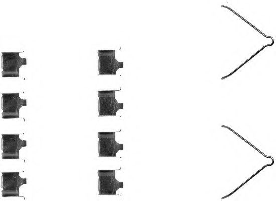 Set accesorii, placute frana MAZDA PREMACY (CP) (1999 - 2005) TEXTAR 82051500 piesa NOUA