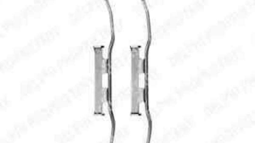 Set accesorii, placute frana MERCEDES-BENZ VITO bus (638) DELPHI LX0309