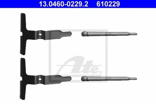 Set accesorii, placute frana MERCEDES C-CLASS (W203) (2000 - 2007) ATE 13.0460-0229.2 piesa NOUA