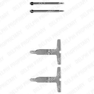 Set accesorii, placute frana MERCEDES C-CLASS Sportscoupe (CL203) (2001 - 2011) DELPHI LX0312 piesa NOUA